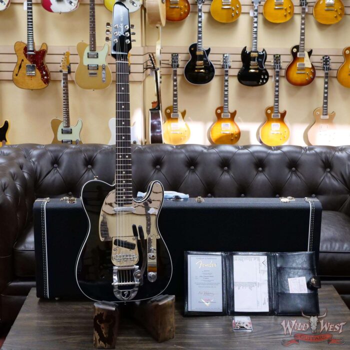 John⑤ Fender Custom Shop John 5 Signature Telecaster with Bigsby Rosewood Fretboard Black - Image 6