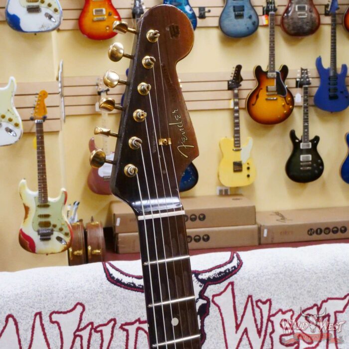 Fender Custom Shop Kyle McMillin Masterbuilt 1957 Stratocaster Brazilian Rosewood Neck Heavy Relic Black (US Only / No International Shipping) - Image 7