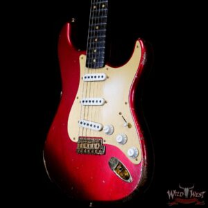 Fender Custom Shop Kyle McMillin Masterbuilt 1957 Stratocaster Brazilian Rosewood Neck Relic Candy Apple Red (US Only / No International Shipping) - Image 2