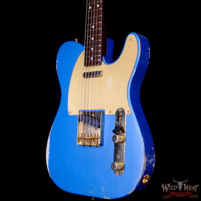 Fender Custom Shop Kyle McMillin Masterbuilt 1959 Telecaster Brazilian Rosewood Neck Relic Lake Placid Blue - Image 2