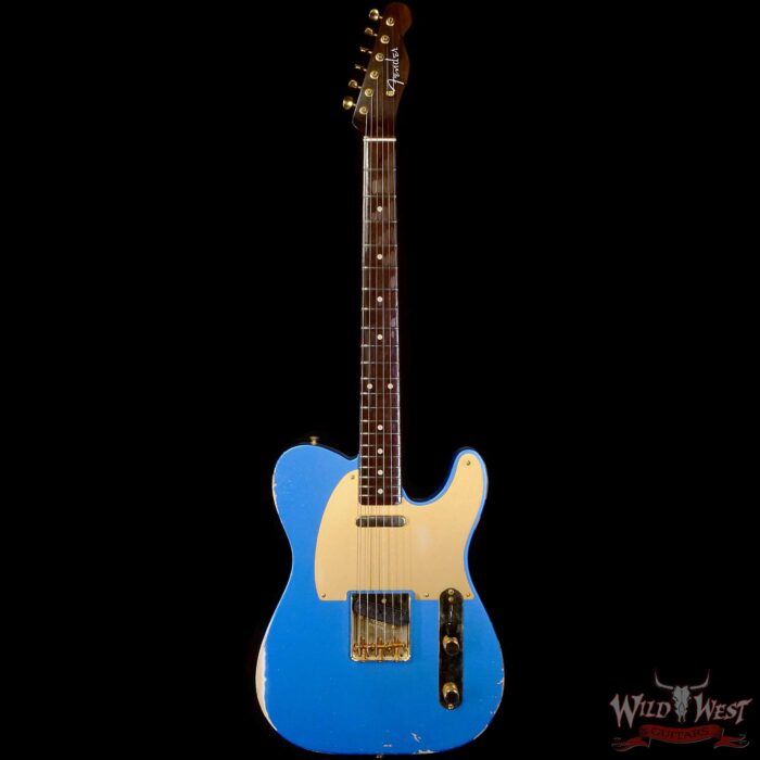 Fender Custom Shop Kyle McMillin Masterbuilt 1959 Telecaster Brazilian Rosewood Neck Relic Lake Placid Blue - Image 3
