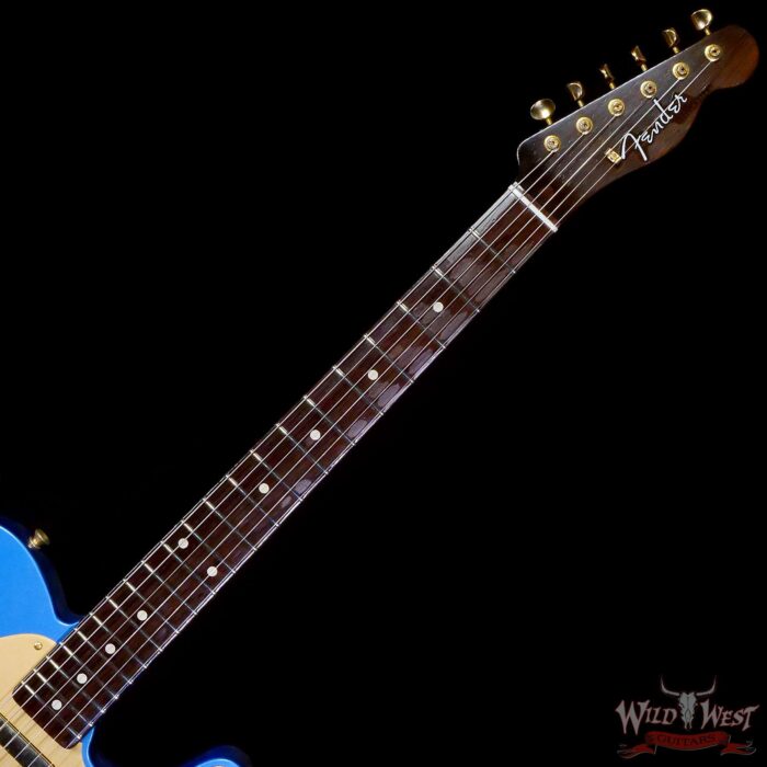 Fender Custom Shop Kyle McMillin Masterbuilt 1959 Telecaster Brazilian Rosewood Neck Relic Lake Placid Blue - Image 4