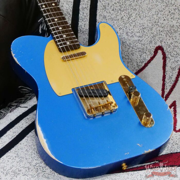 Fender Custom Shop Kyle McMillin Masterbuilt 1959 Telecaster Brazilian Rosewood Neck Relic Lake Placid Blue - Image 8