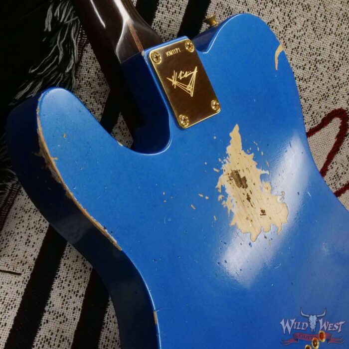Fender Custom Shop Kyle McMillin Masterbuilt 1959 Telecaster Brazilian Rosewood Neck Relic Lake Placid Blue - Image 13