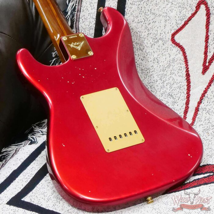 Fender Custom Shop Kyle McMillin Masterbuilt 1957 Stratocaster Brazilian Rosewood Neck Journeyman Relic Candy Apple Red (US Only / No International Shipping) - Image 12