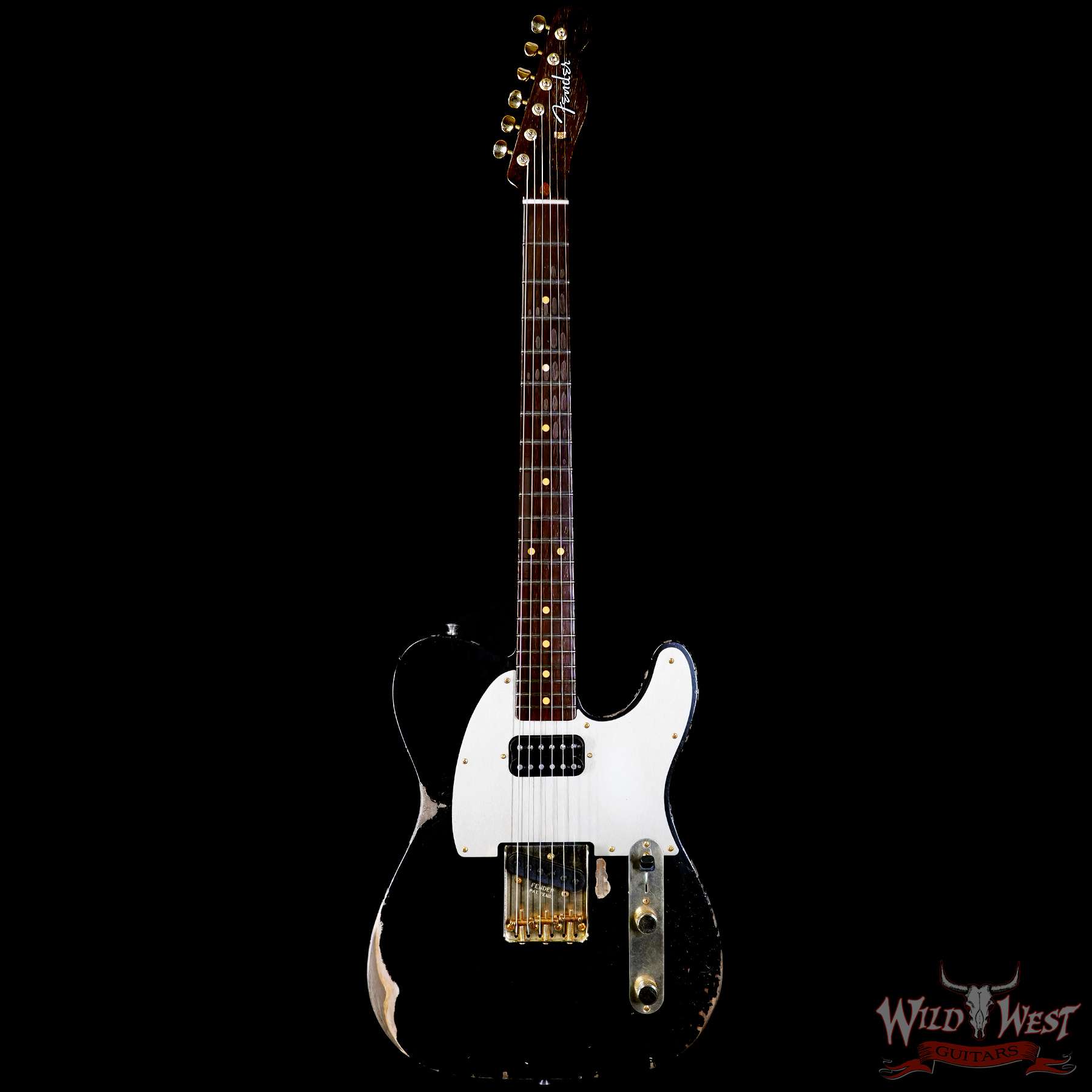 fendercs-km1182-c1__wwg.jpg Fender Custom Shop Kyle McMillin Masterbuilt 1959 Telecaster HS Brazilian Rosewood Neck Relic Black 7.60 LBS (US Only / No International Shipping) - Image 3