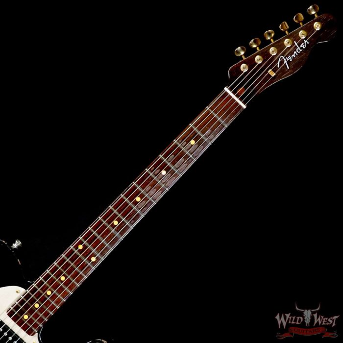 Fender Custom Shop Kyle McMillin Masterbuilt 1959 Telecaster HS Brazilian Rosewood Neck Relic Black 7.60 LBS (US Only / No International Shipping) - Image 4