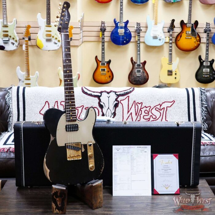 Fender Custom Shop Kyle McMillin Masterbuilt 1959 Telecaster HS Brazilian Rosewood Neck Relic Black 7.60 LBS (US Only / No International Shipping) - Image 6