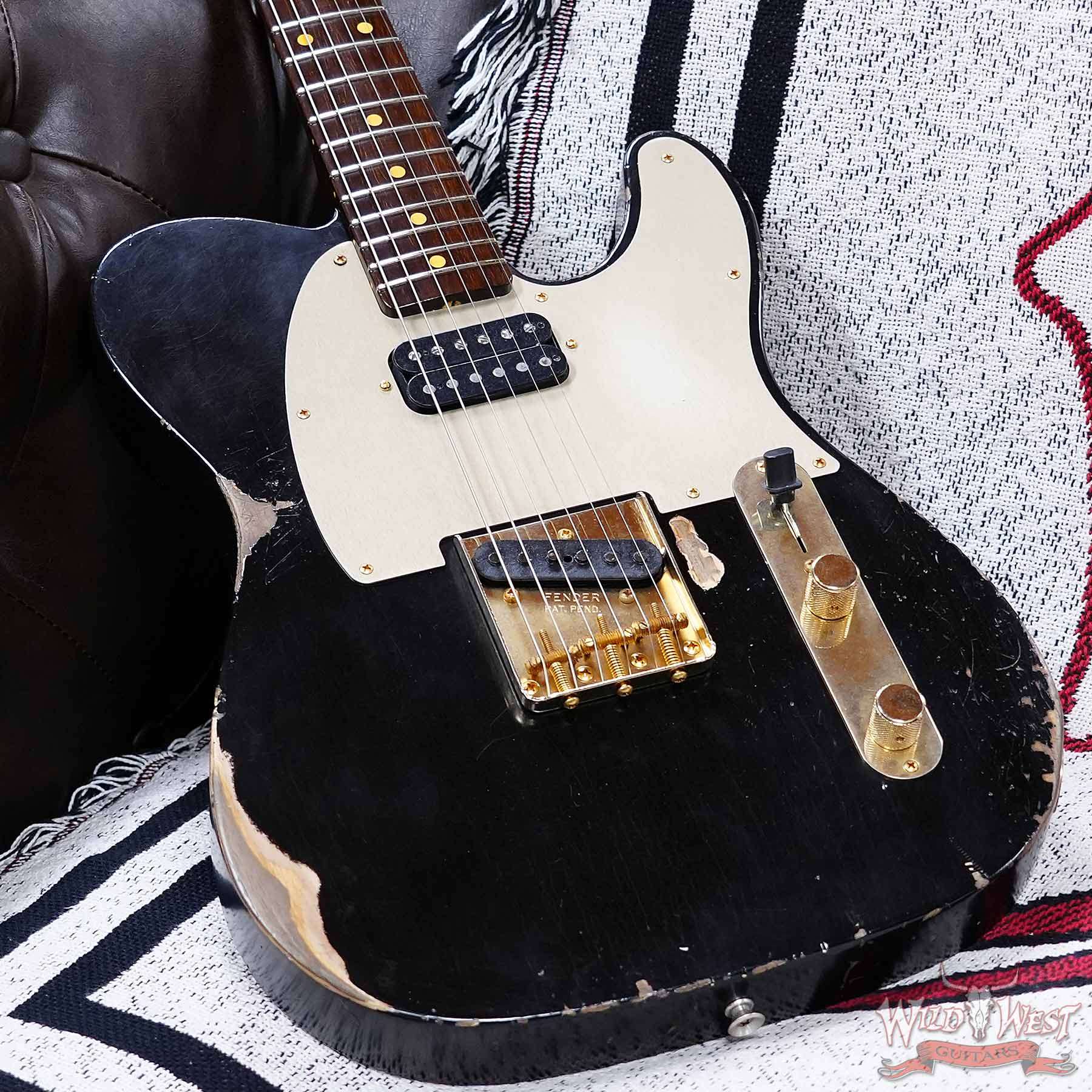 fendercs-km1182-d3__wwg.jpg Fender Custom Shop Kyle McMillin Masterbuilt 1959 Telecaster HS Brazilian Rosewood Neck Relic Black 7.60 LBS (US Only / No International Shipping) - Image 8