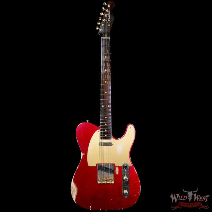 Fender Custom Shop Kyle McMillin Masterbuilt 1959 Telecaster Brazilian Rosewood Neck Relic Candy Apple Red 7.55 LBS (US Only / No International Shipping) - Image 3