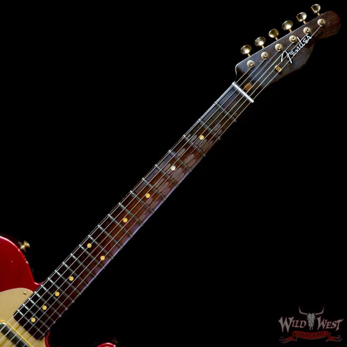Fender Custom Shop Kyle McMillin Masterbuilt 1959 Telecaster Brazilian Rosewood Neck Relic Candy Apple Red 7.55 LBS (US Only / No International Shipping) - Image 4