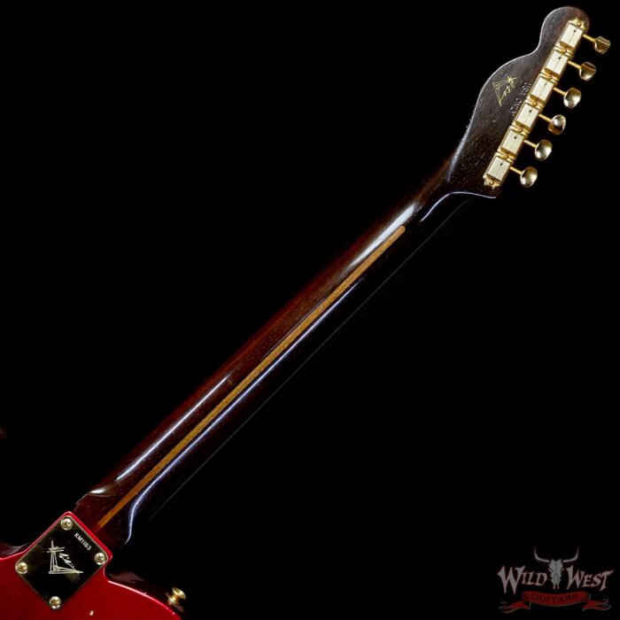 Fender Custom Shop Kyle McMillin Masterbuilt 1959 Telecaster Brazilian Rosewood Neck Relic Candy Apple Red 7.55 LBS (US Only / No International Shipping) - Image 5