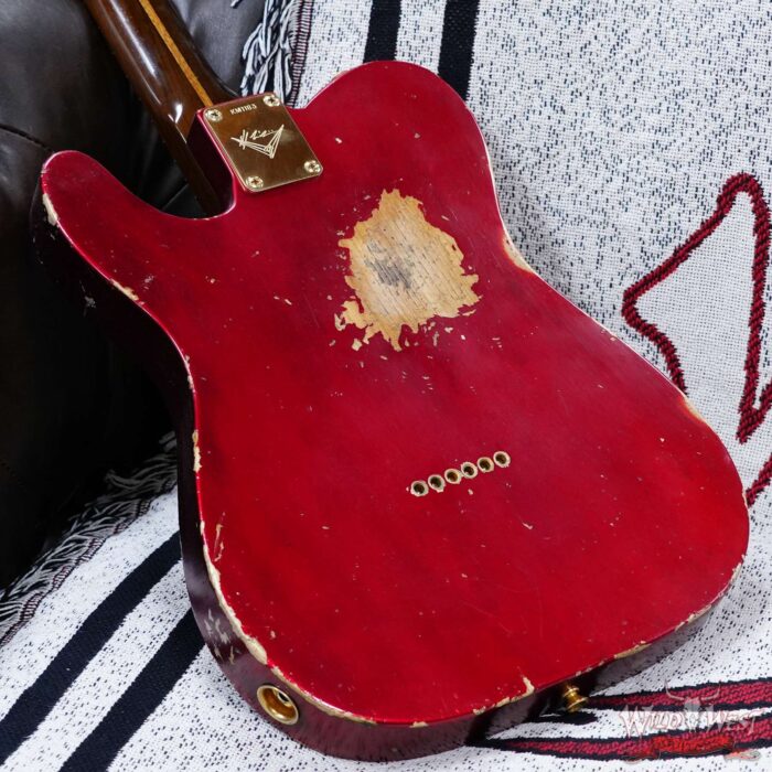Fender Custom Shop Kyle McMillin Masterbuilt 1959 Telecaster Brazilian Rosewood Neck Relic Candy Apple Red 7.55 LBS (US Only / No International Shipping) - Image 11