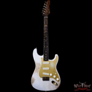 Fender Custom Shop Kyle McMillin Masterbuilt 1957 Hardtail Stratocaster Brazilian Rosewood Neck Heavy Relic White Blonde 7.45 LBS (US Only / No International Shipping) - Image 3