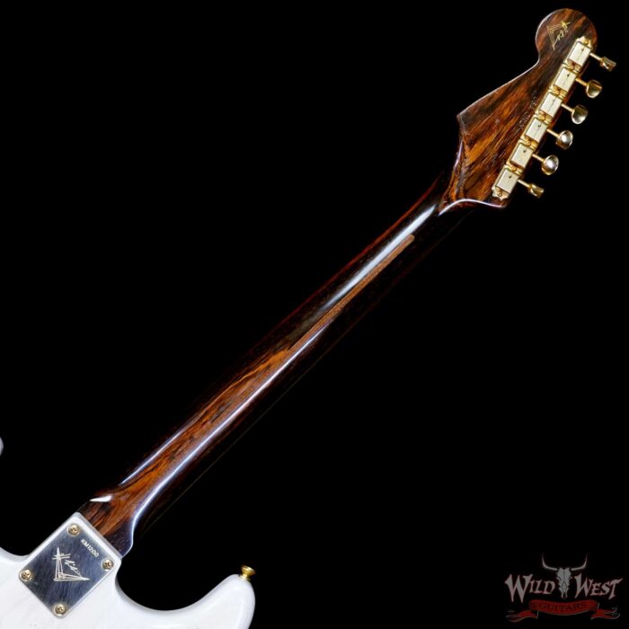Fender Custom Shop Kyle McMillin Masterbuilt 1957 Hardtail Stratocaster Brazilian Rosewood Neck Heavy Relic White Blonde 7.45 LBS (US Only / No International Shipping) - Image 5
