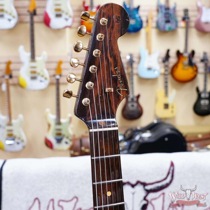 Fender Custom Shop Kyle McMillin Masterbuilt 1957 Hardtail Stratocaster Brazilian Rosewood Neck Heavy Relic White Blonde 7.45 LBS (US Only / No International Shipping) - Image 7