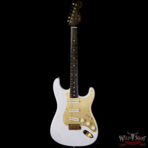 Fender Custom Shop Kyle McMillin Masterbuilt 1957 Stratocaster Brazilian Rosewood Neck Journeyman Relic Aged White Blonde - Image 3