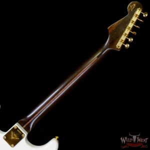 Fender Custom Shop Kyle McMillin Masterbuilt 1957 Stratocaster Brazilian Rosewood Neck Journeyman Relic Aged White Blonde - Image 5