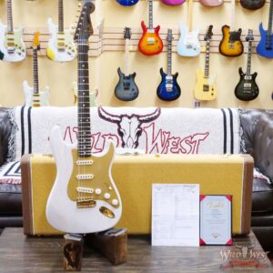 Fender Custom Shop Kyle McMillin Masterbuilt 1957 Stratocaster Brazilian Rosewood Neck Journeyman Relic Aged White Blonde - Image 6