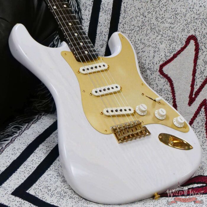 Fender Custom Shop Kyle McMillin Masterbuilt 1957 Stratocaster Brazilian Rosewood Neck Journeyman Relic Aged White Blonde - Image 8