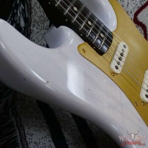 Fender Custom Shop Kyle McMillin Masterbuilt 1957 Stratocaster Brazilian Rosewood Neck Journeyman Relic Aged White Blonde - Image 9