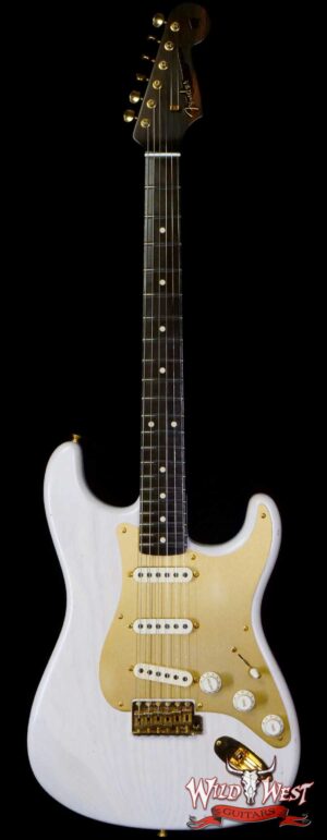 Fender Custom Shop Kyle McMillin Masterbuilt 1957 Stratocaster Brazilian Rosewood Neck Journeyman Relic Aged White Blonde