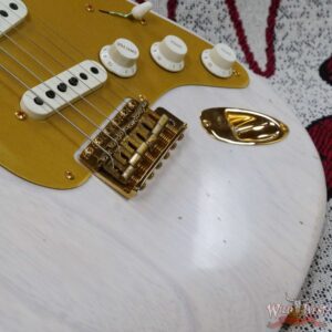 Fender Custom Shop Kyle McMillin Masterbuilt 1957 Stratocaster Brazilian Rosewood Neck Journeyman Relic Aged White Blonde - Image 9