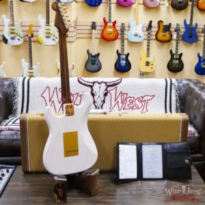Fender Custom Shop Kyle McMillin Masterbuilt 1957 Stratocaster Brazilian Rosewood Neck Journeyman Relic Aged White Blonde - Image 10