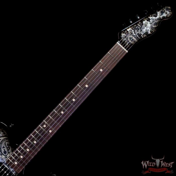 Fender Custom Shop Kyle McMillin Masterbuilt Telecaster HH Brazilian Rosewood Fingerboard NOS Black Paisley 7.30 LBS (US Only / No International Shipping) - Image 4