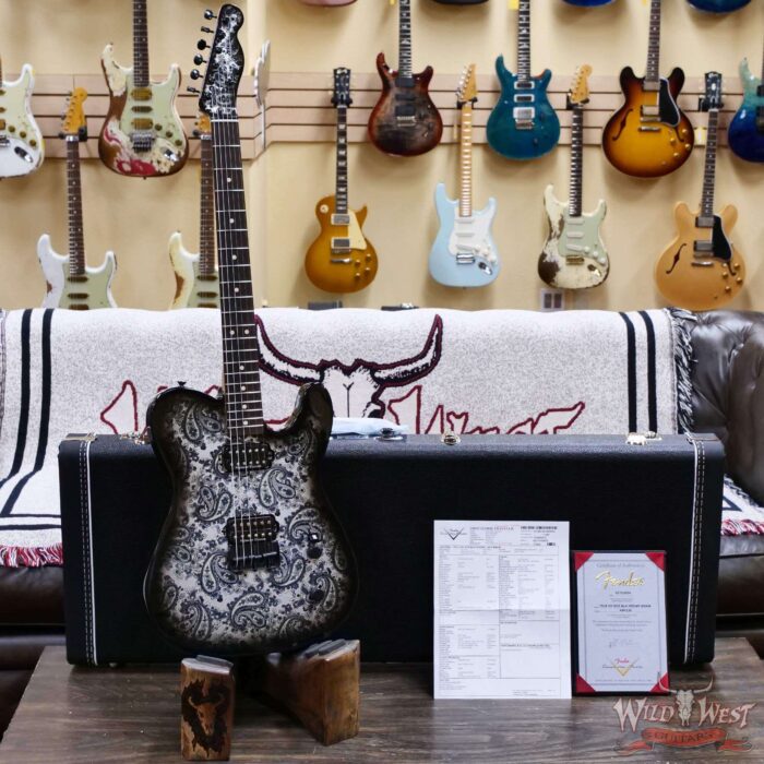 Fender Custom Shop Kyle McMillin Masterbuilt Telecaster HH Brazilian Rosewood Fingerboard NOS Black Paisley 7.30 LBS (US Only / No International Shipping) - Image 6