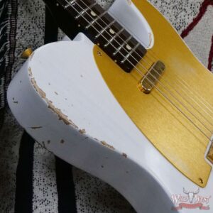 Fender Custom Shop Kyle McMillin Masterbuilt 1959 Telecaster Brazilian Rosewood Neck Relic White Blonde - Image 9