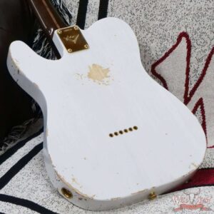 Fender Custom Shop Kyle McMillin Masterbuilt 1959 Telecaster Brazilian Rosewood Neck Relic White Blonde - Image 12