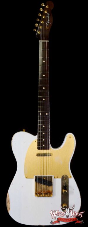Fender Custom Shop Kyle McMillin Masterbuilt 1959 Telecaster Brazilian Rosewood Neck Relic White Blonde