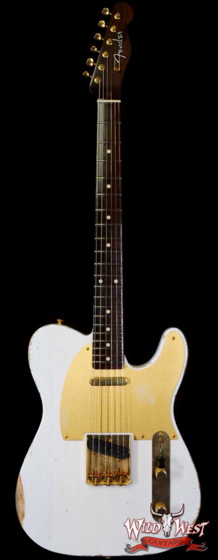 Fender Custom Shop Kyle McMillin Masterbuilt 1959 Telecaster Brazilian Rosewood Neck Relic White Blonde