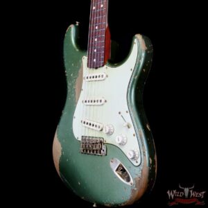 Fender Custom Shop Levi Perry Masterbuilt 1962 Stratocaster Brazilian Rosewood Board Heavy Relic Sherwood Green with Gold Hardware - Image 2