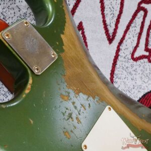 Fender Custom Shop Levi Perry Masterbuilt 1962 Stratocaster Brazilian Rosewood Board Heavy Relic Sherwood Green with Gold Hardware - Image 15