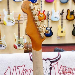 Fender Custom Shop Levi Perry Masterbuilt 1962 Stratocaster Brazilian Rosewood Board Heavy Relic Fiesta Red with Gold Hardware - Image 11