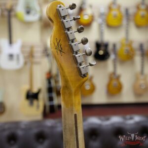 Fender Custom Shop Limited Editon Roasted Pine Double Esquire Thinline Custom Relic Semi-Hollow Maple Neck Aged Black Paisley - Image 6