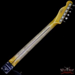 Fender Custom Shop Limited Editon Roasted Pine Double Esquire Thinline Custom Relic Semi-Hollow Maple Neck Aged Black Paisley - Image 7