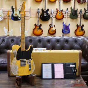 Fender Custom Shop Limited 50’s Pine Esquire Hand-Wound Pickup Super Heavy Relic Aged Nocaster Blonde 6.80 LBS - Image 6