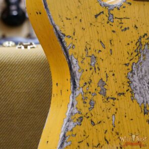 Fender Custom Shop Limited 50’s Pine Esquire Hand-Wound Pickup Super Heavy Relic Aged Nocaster Blonde 6.80 LBS - Image 13