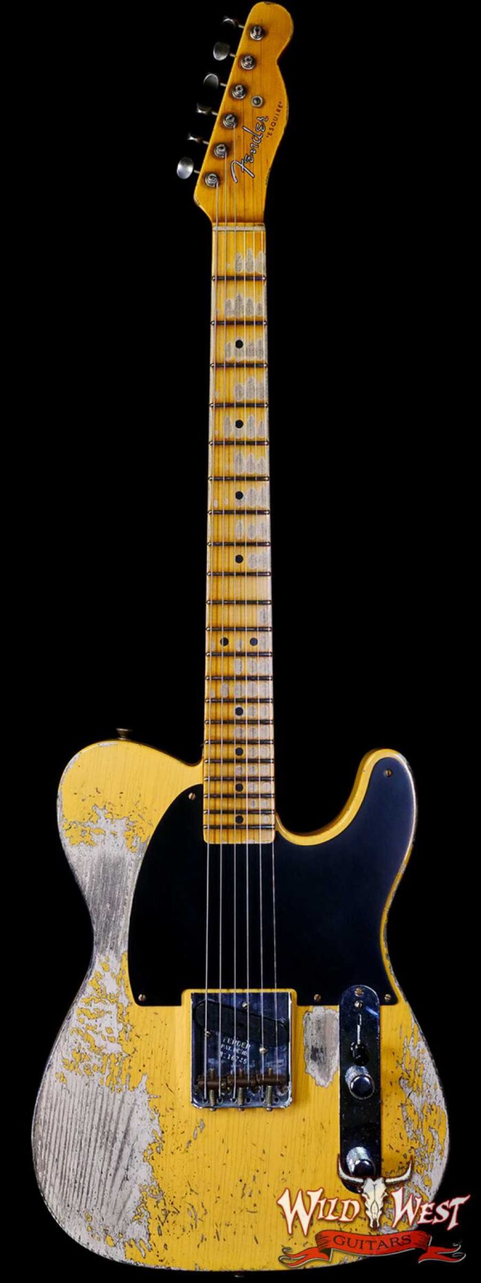 Fender Custom Shop Limited 50’s Pine Esquire Hand-Wound Pickup Super Heavy Relic Aged Nocaster Blonde 6.80 LBS - Image 1