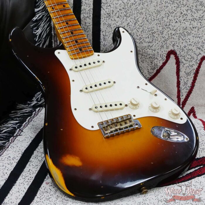 Fender Custom Shop Limited Edition Fat 50s Stratocaster Relic Wide Fade Chocolate 2-Color Sunburst - Image 8