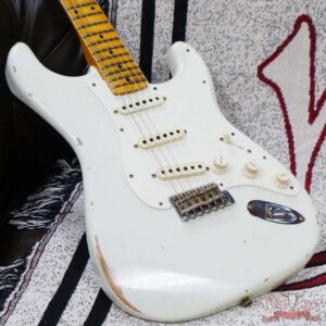 Fender Custom Shop Limited Edition Fat 50s Hand-Wound Stratocaster Relic Aged India Ivory - Image 8