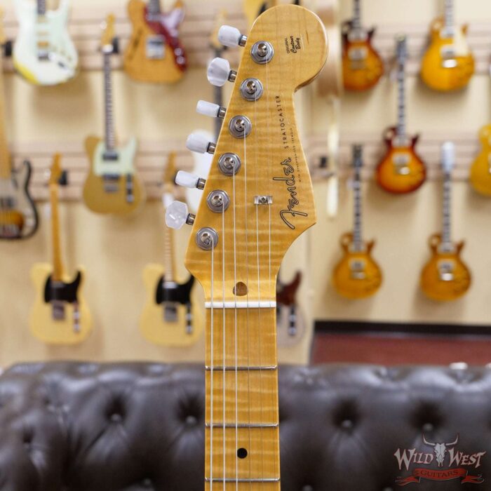 Fender Custom Shop Limited American Custom Stratocaster NOS Flame Maple Neck Hand-Wound Pickups 55’ Desert Tan - Image 7