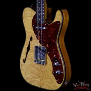 Fender Custom Shop Artisan Maple Burl Thinline Telecaster Roasted Birdseye Maple Neck African Blackwood Fretboard - Image 2
