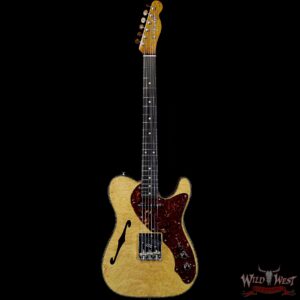 Fender Custom Shop Artisan Maple Burl Thinline Telecaster Roasted Birdseye Maple Neck African Blackwood Fretboard - Image 4