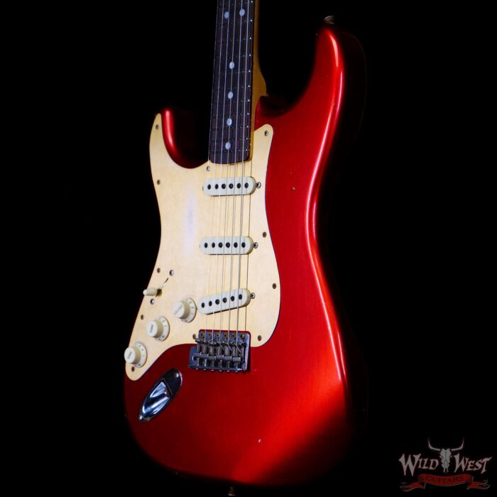 Fender Custom Shop Limited Edition Big Head Stratocaster Jouneyman Relic Hand-Wound Pickups Lefty Left-Handed Candy Apple Red - Image 2