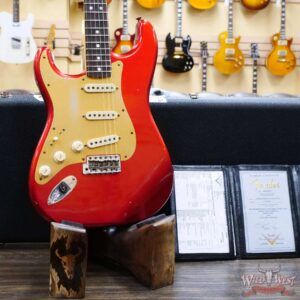 Fender Custom Shop Limited Edition Big Head Stratocaster Jouneyman Relic Hand-Wound Pickups Lefty Left-Handed Candy Apple Red - Image 7