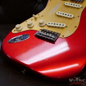 Fender Custom Shop Limited Edition Big Head Stratocaster Jouneyman Relic Hand-Wound Pickups Lefty Left-Handed Candy Apple Red - Image 8